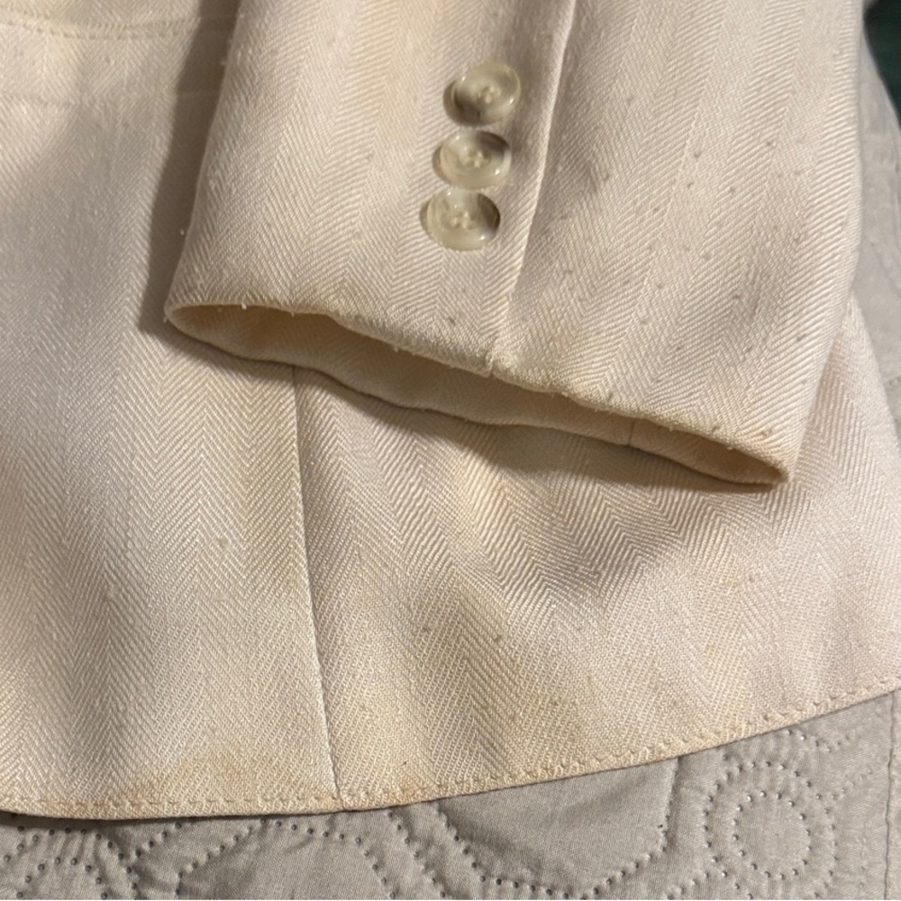 Vintage Catalina Cream Jacket Blazer Size 16 Classic Tailored - Picture 10 of 10